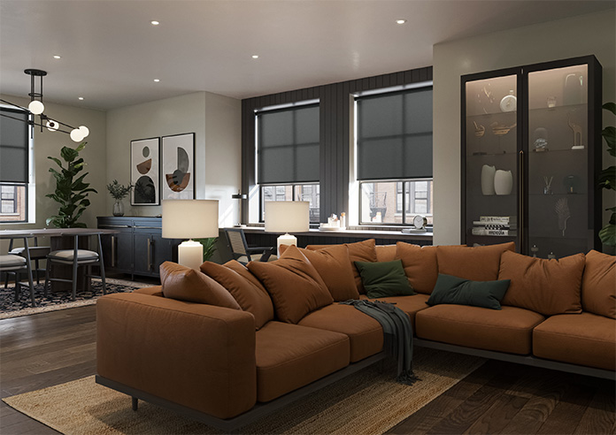 Roma (FR), Ebony - Twist&Fit Roller Blind - Image 7